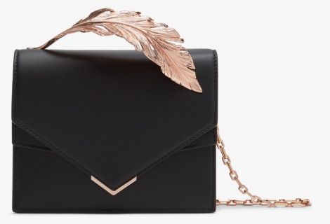 Black Leather Alina Clutch"data Src="//cdn - Ralph And Russo Bag, HD Png Download, Free Download